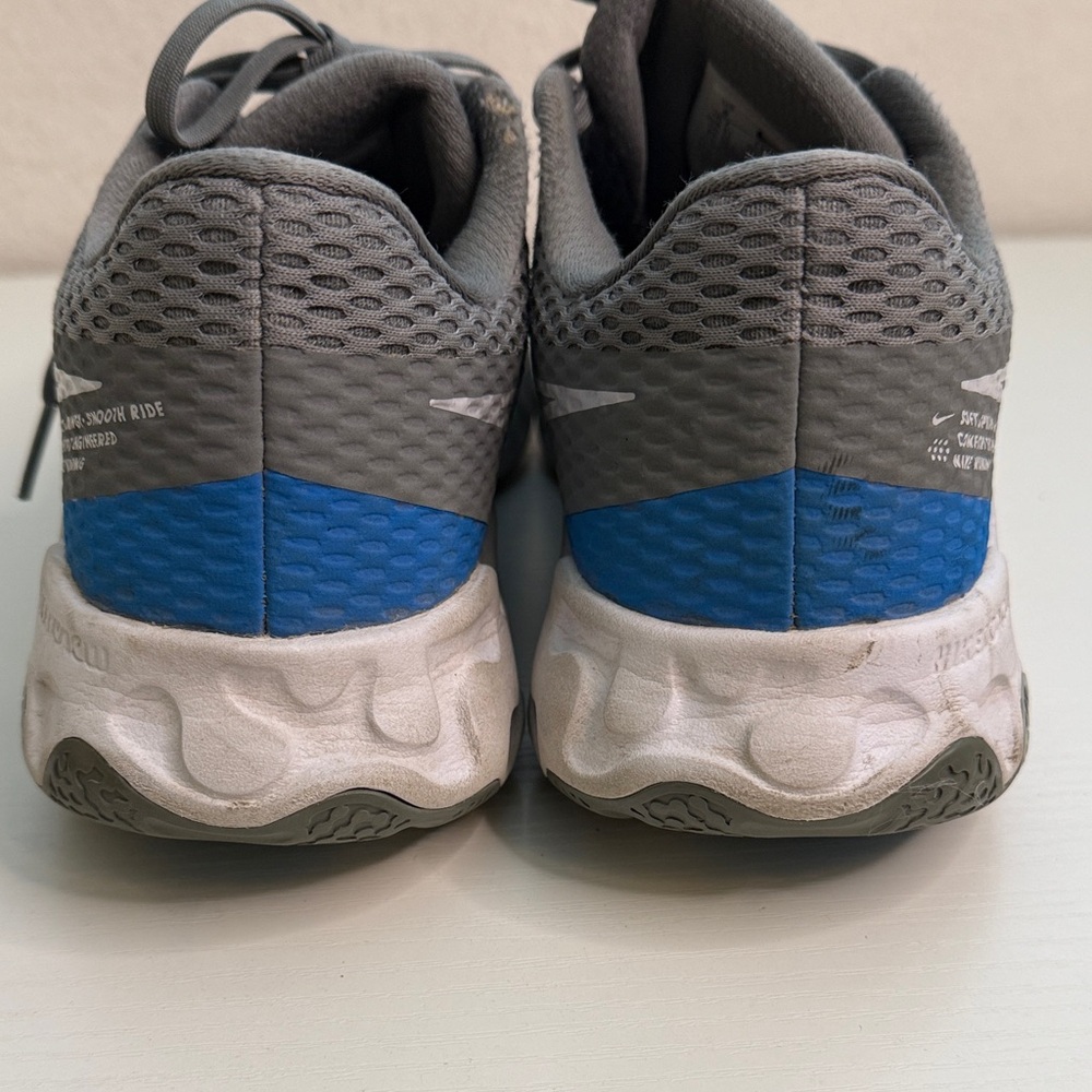 Nike Renew Ride 2 men’s Running shoes Gray and blue Accents size 8 - Picture 5 of 9